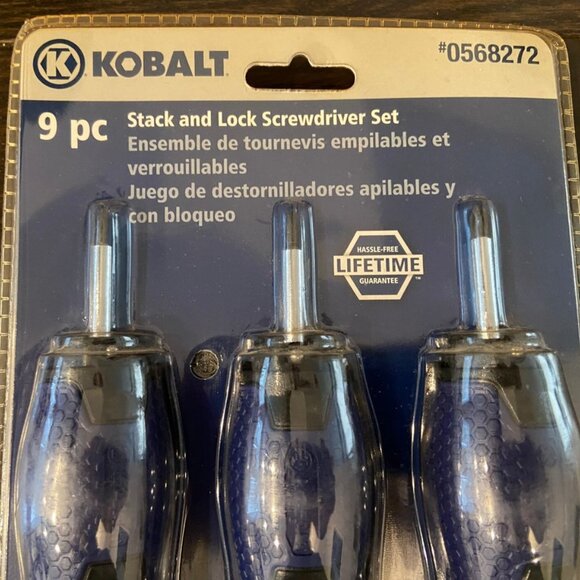 Kobalt 9 pc Stack and Lock Screwdriver Set #0568272 Brand New - Picture 4 of 4